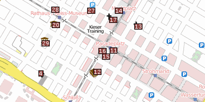 Stadtplan Glaskubus  Mannheim