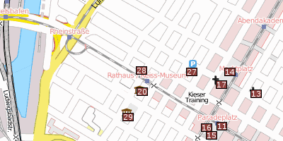 Spitalkirche  Mannheim Stadtplan